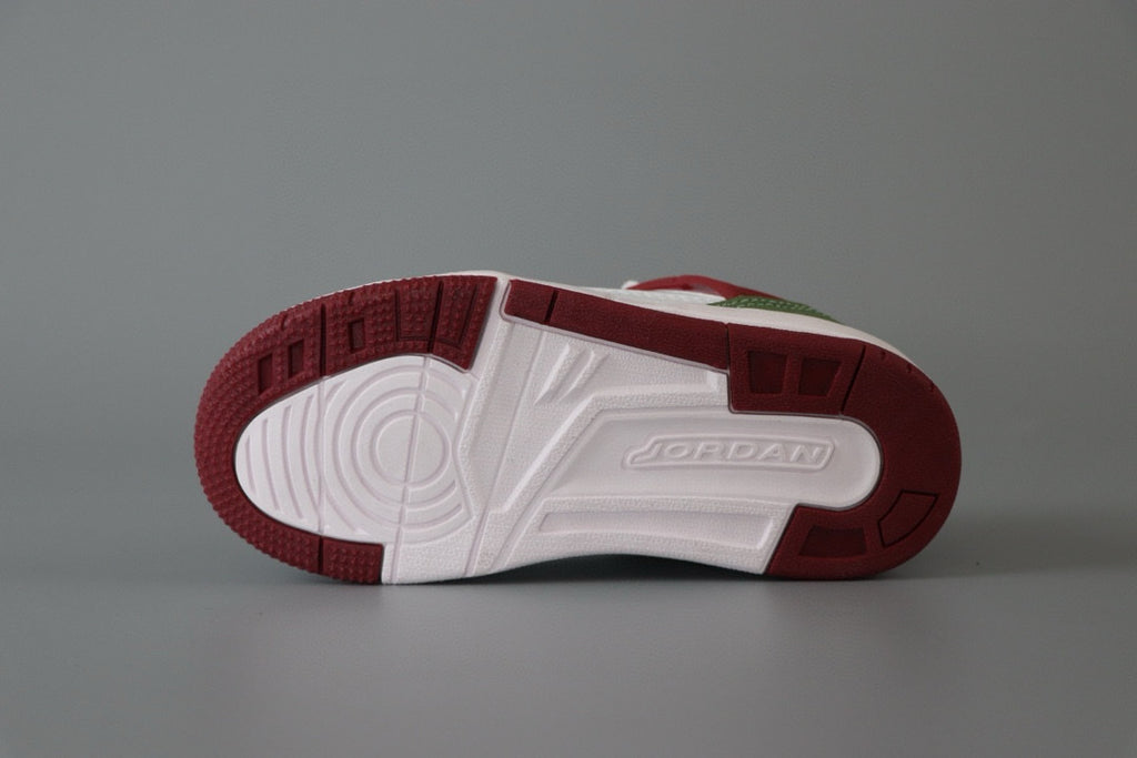 Jordan 3.5 children's shoes" white, green, burgundy"