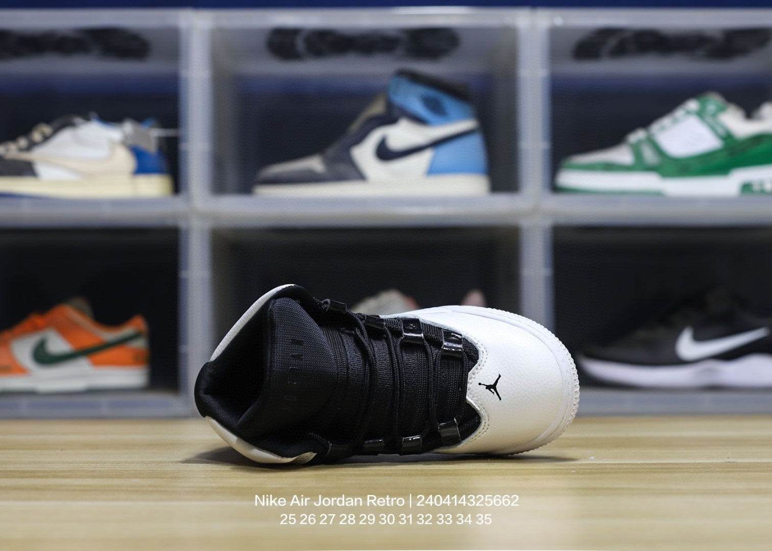 Jordan trendy children's shoes" black, white"