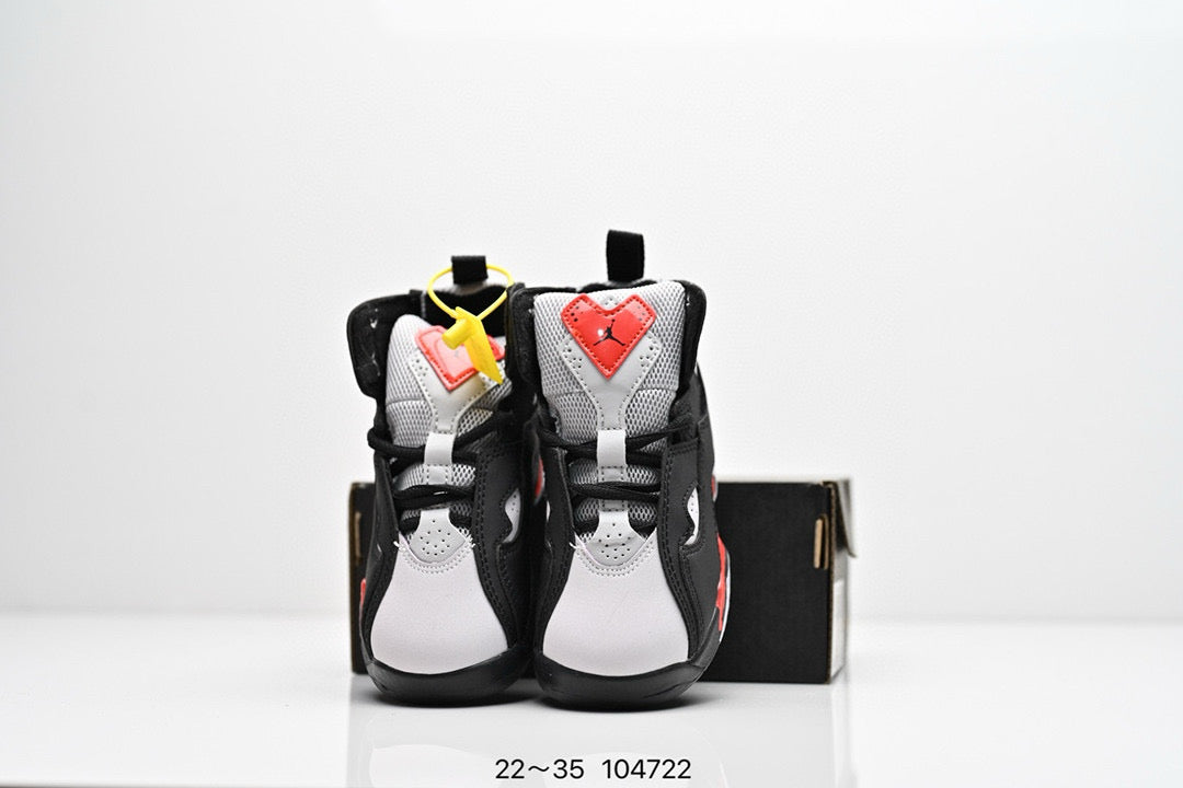 Joe 6 children's basketball shoes" black,white"