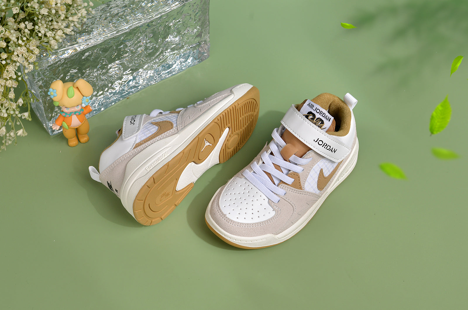 Nike Jordan 90 children's casual shoes" gray, brown"