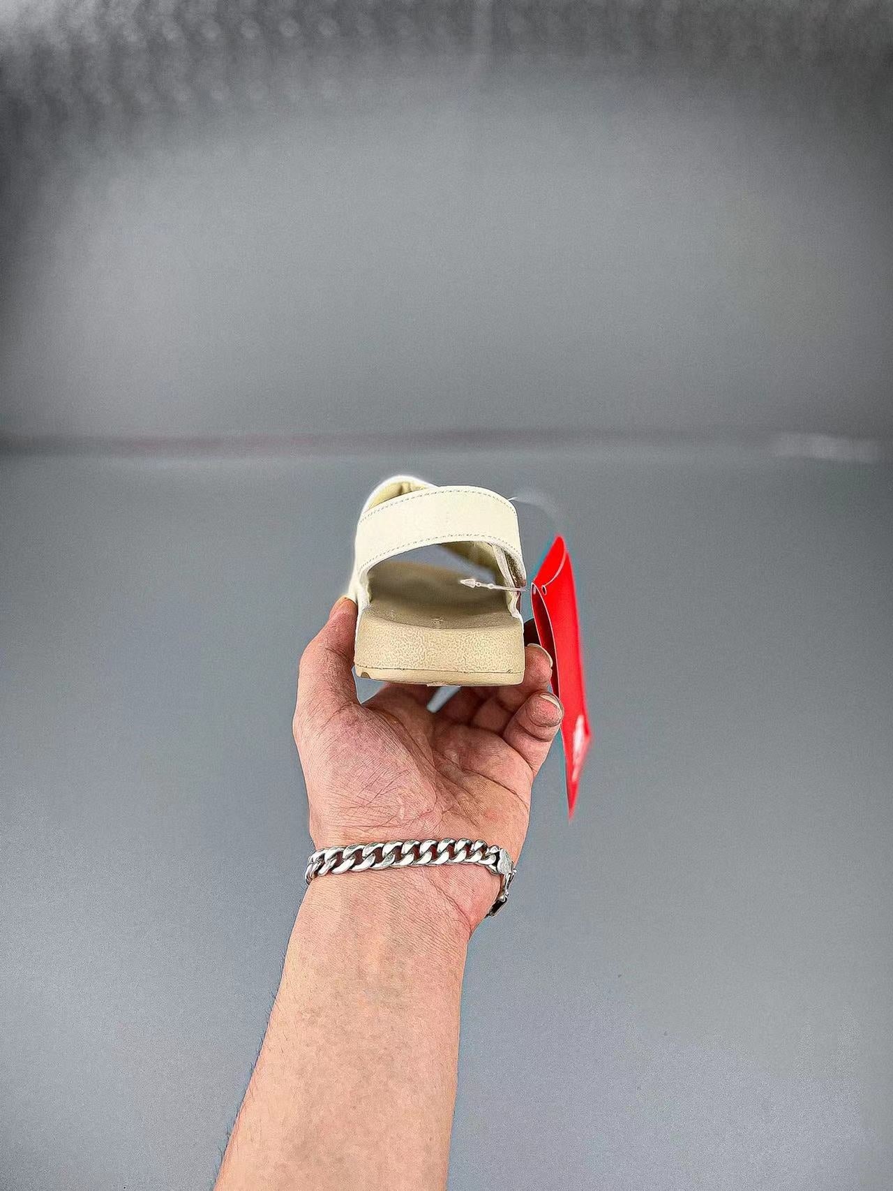 N large breasted sandals" light beige"