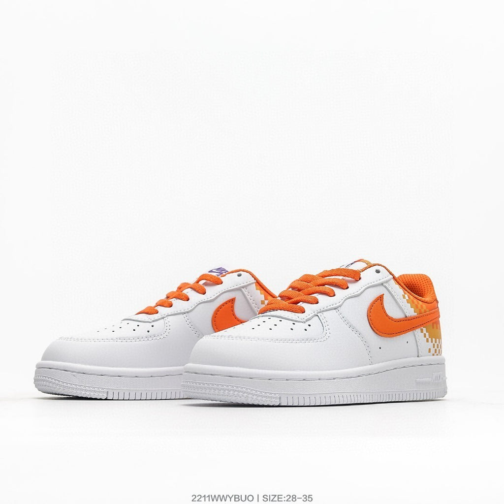 Nike Air Force 1 '07 Low-top versatile" white, Orange"