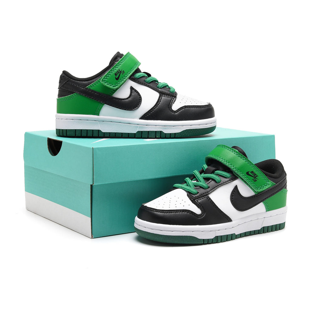 SB Velcro children's shoes" white, green"