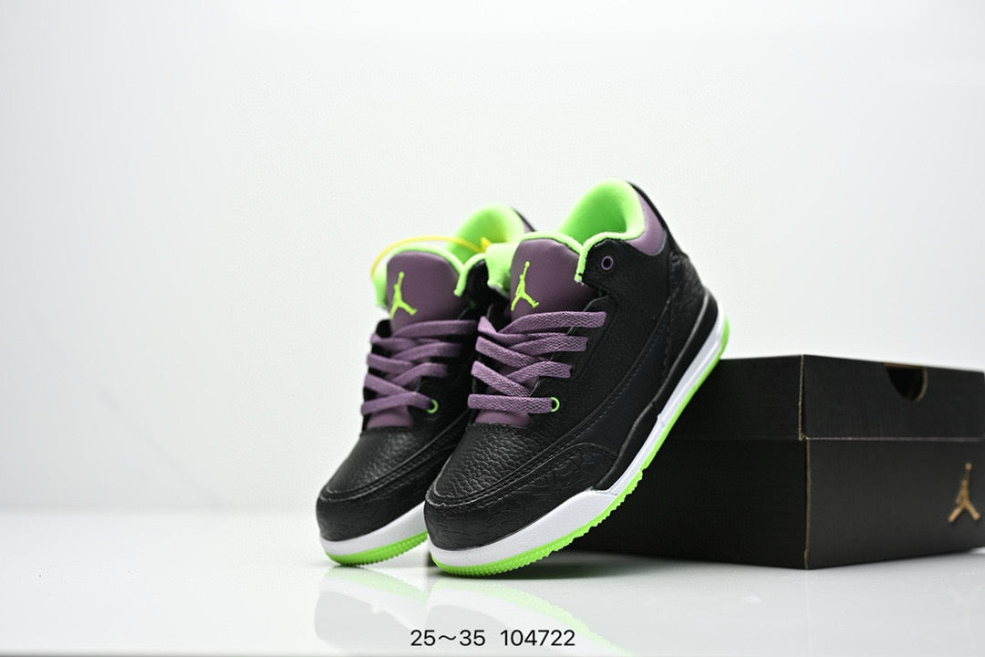 Joe 3"black, purple, yellow"