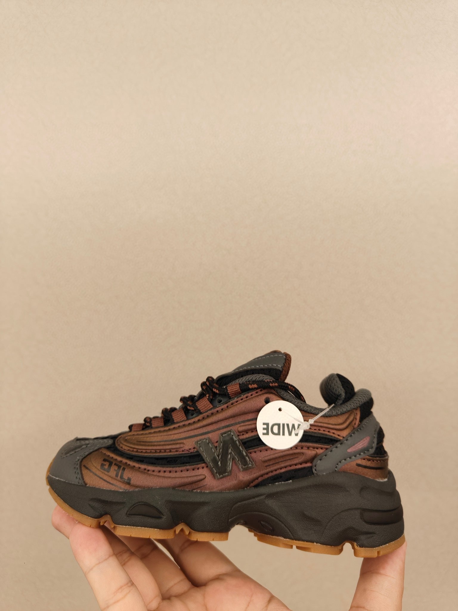 NB1000 lace-up children's shoes" brown"