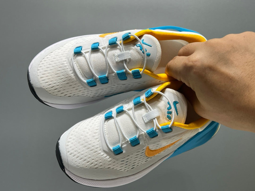 Nike 270 third generation elastic band air cushion children's shoes" white, blue"