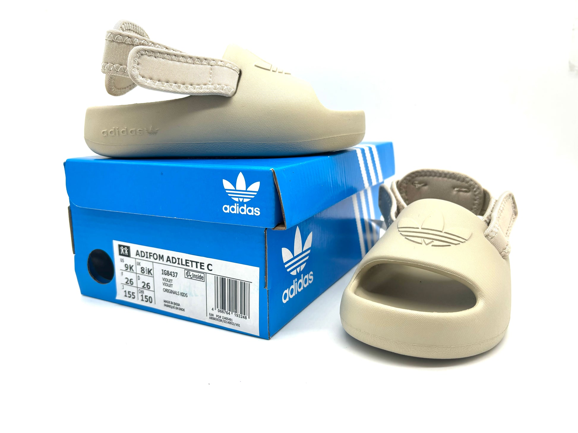 Adidas clover two-way open-toe outdoor " beige"