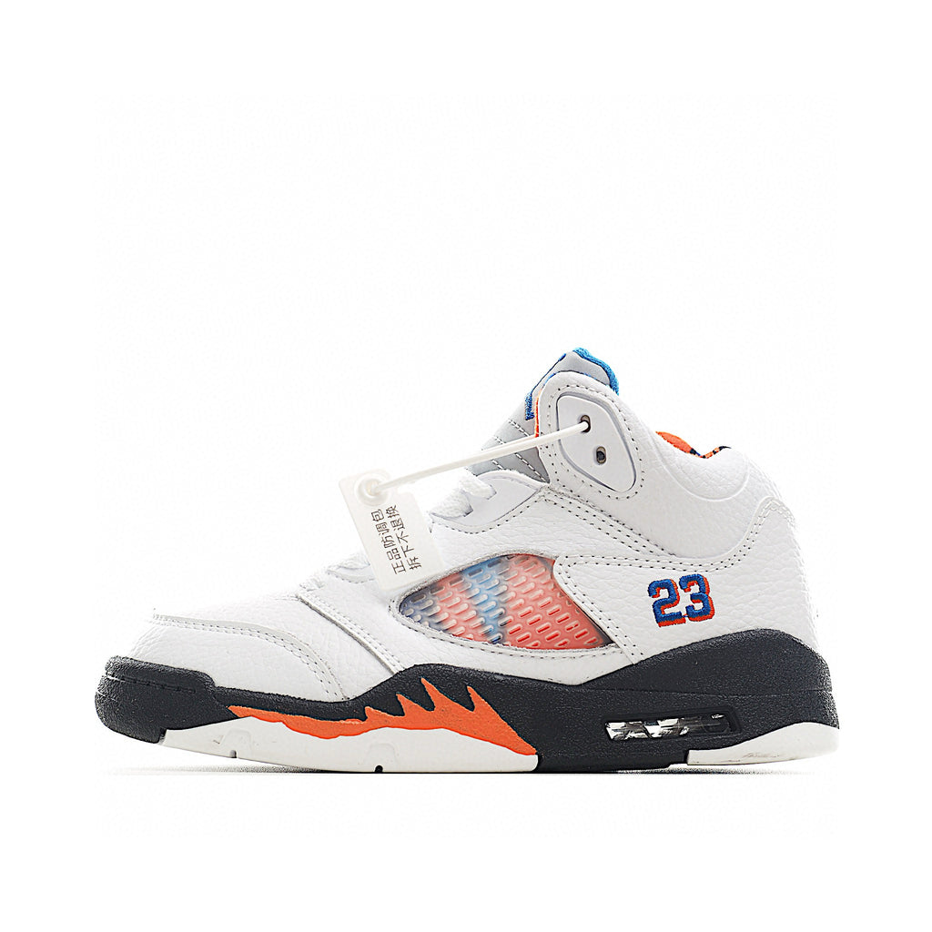 Jordan 5 children's shoes" white, orange"