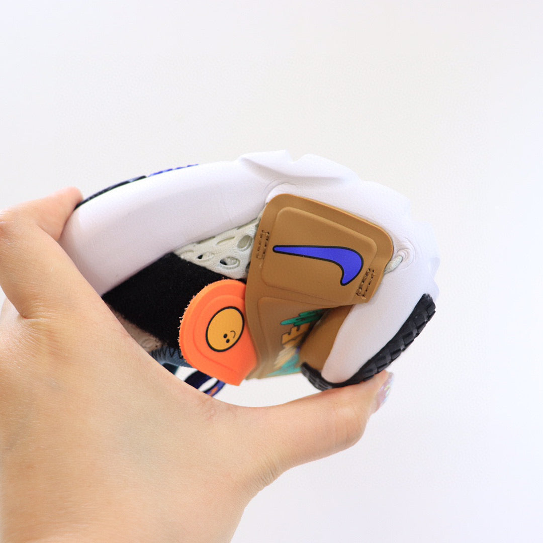 Nike Little UFO Large Mesh Velcro Children's Shoes" white, beige, orange"