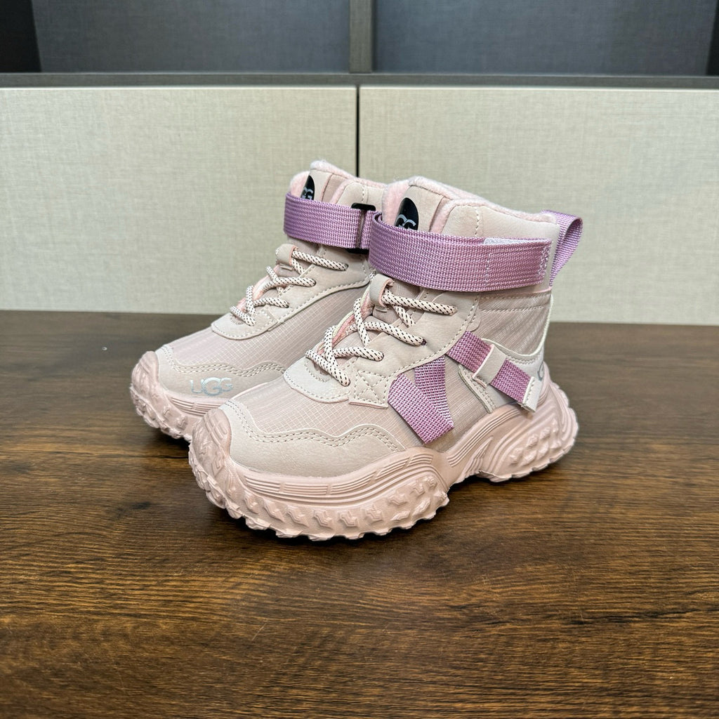 U-GG children's fleece boots" pink, purple"