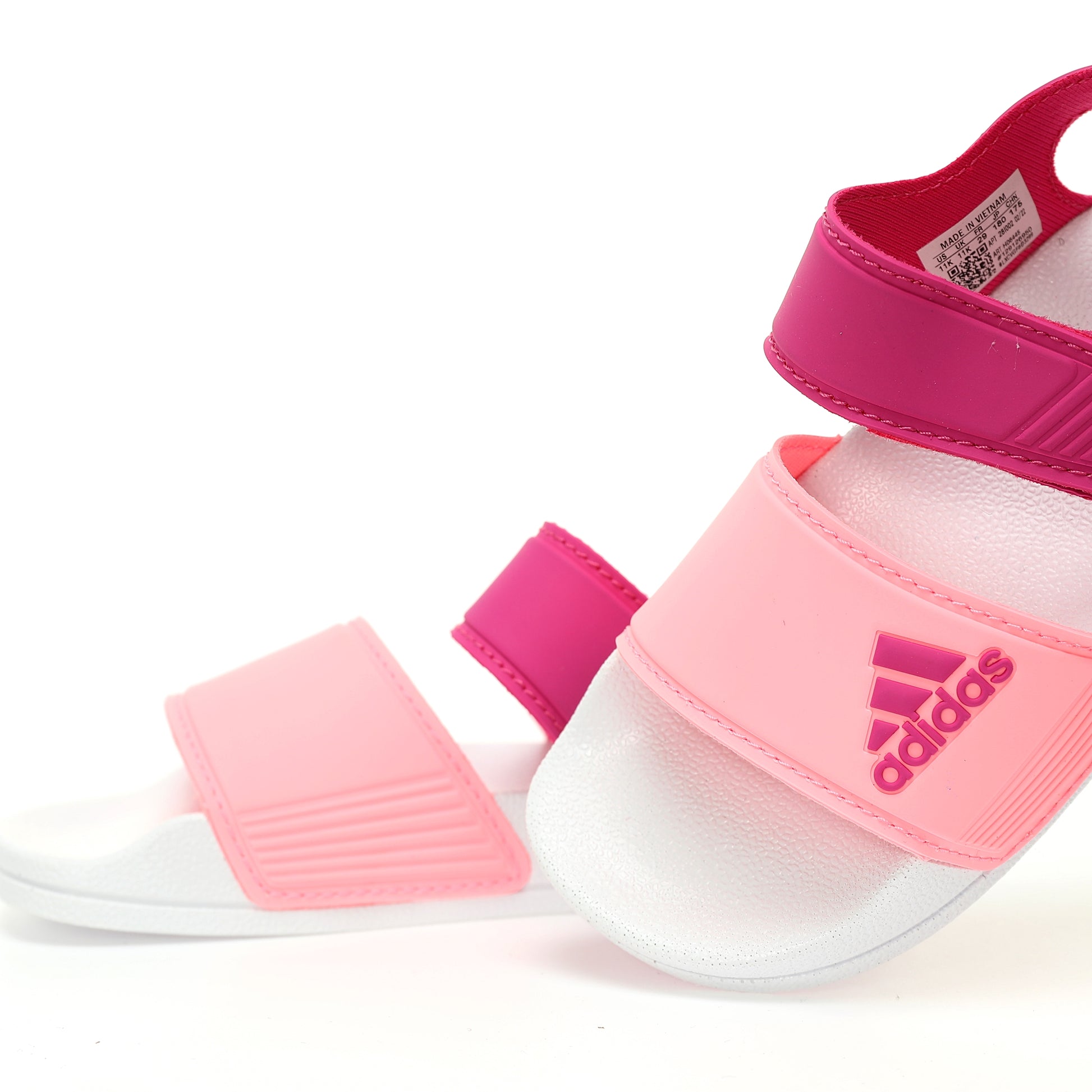 Adidas new open toe "pink"