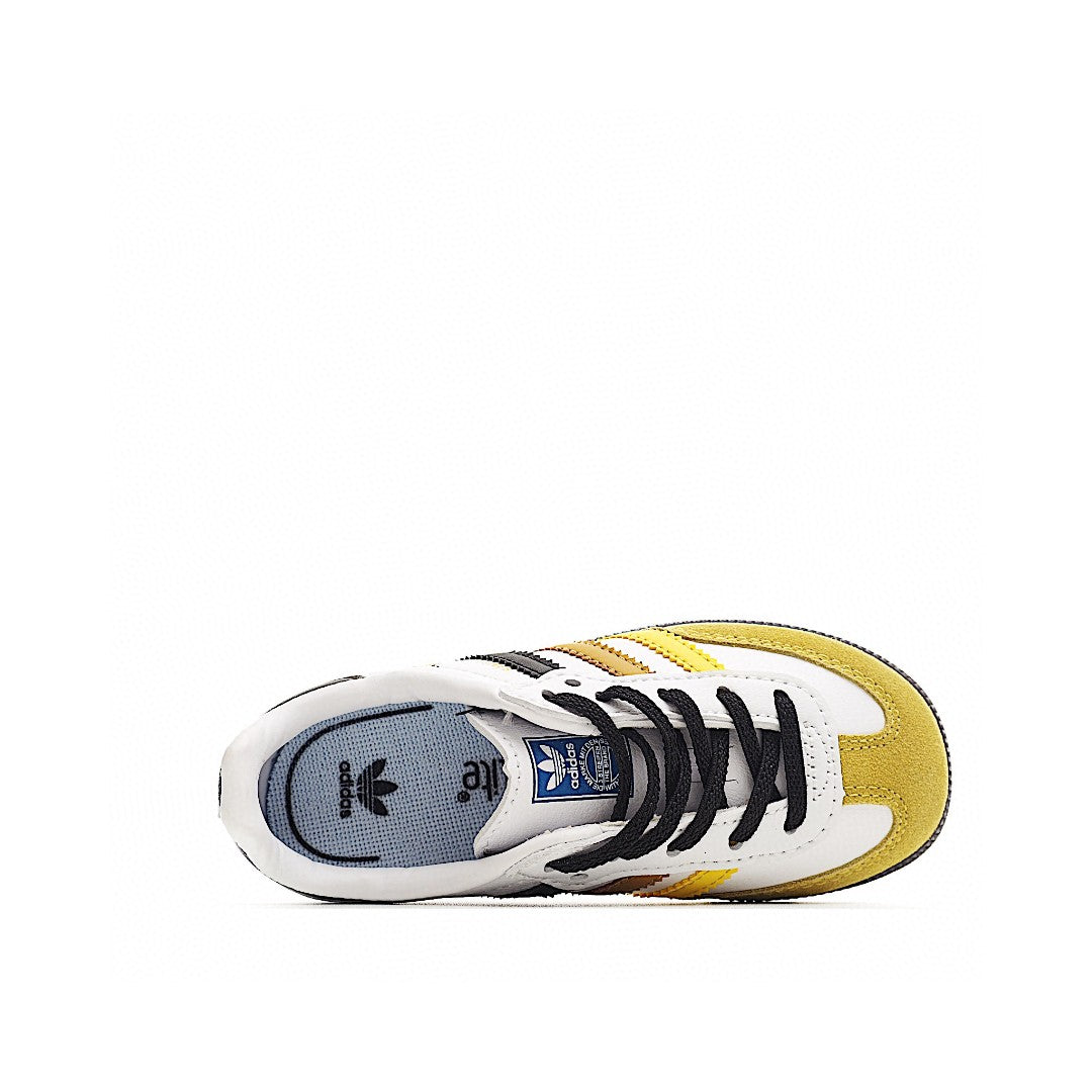 Adidas  Samba children's shoes "white & yellow "