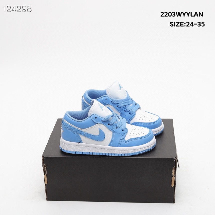 Joe 1 low-top lace-up sneakers" white, blue"