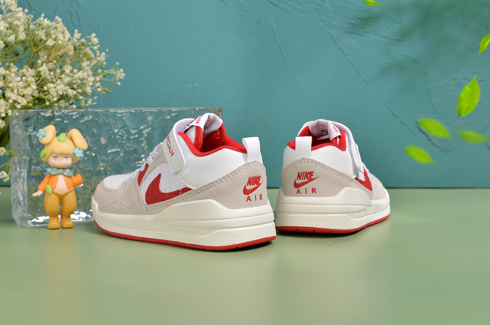 Nike Jordan 90 children's casual shoes" gray, white, red"