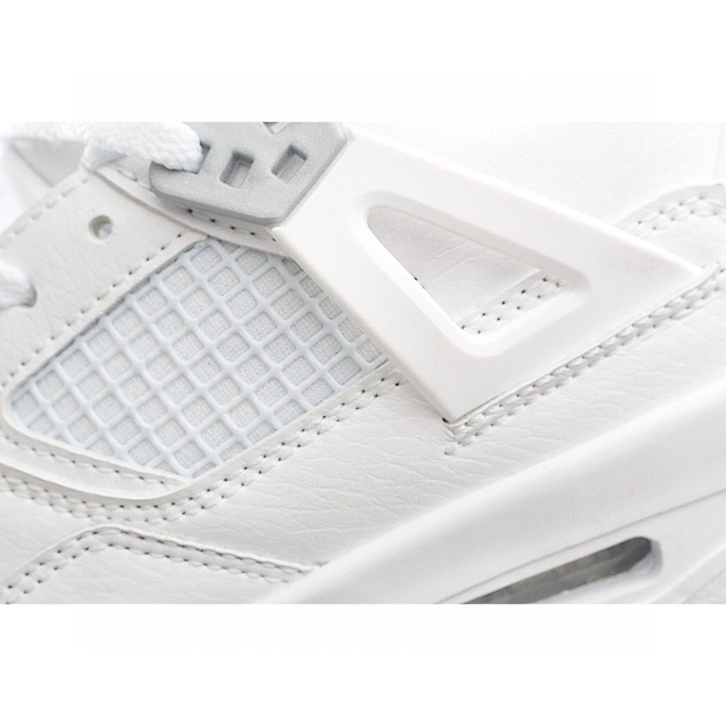 NK AJ 4th generation lace-up basketball air cushion children's shoes" white"