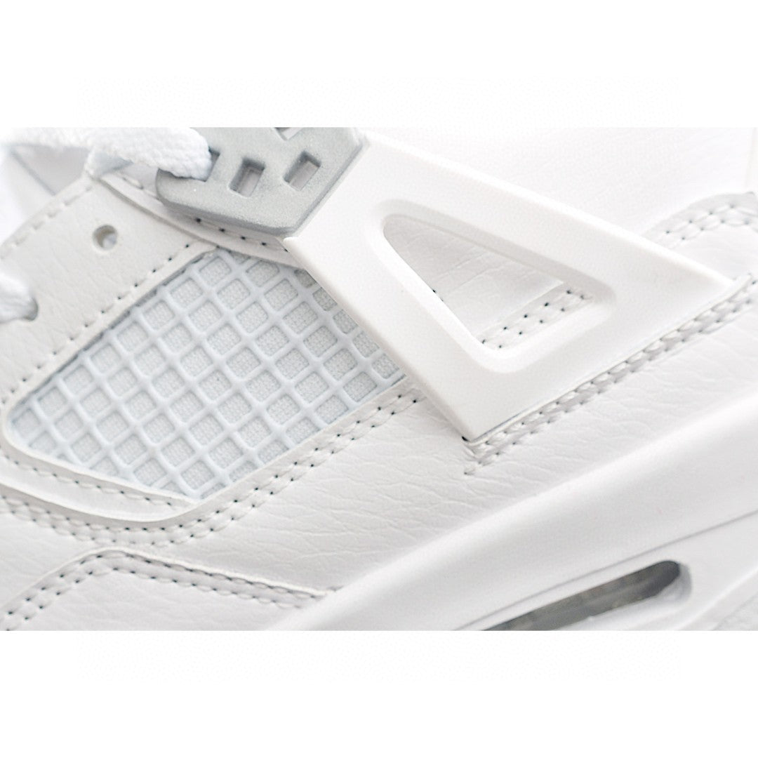 NK AJ 4th generation lace-up basketball air cushion children's shoes" white"