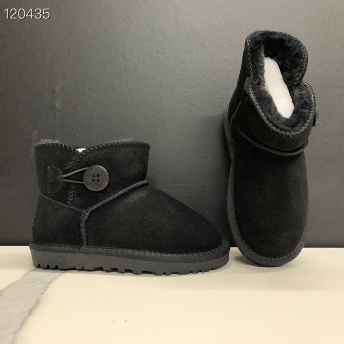 UGG mahogany buckle children's snow boots" black"