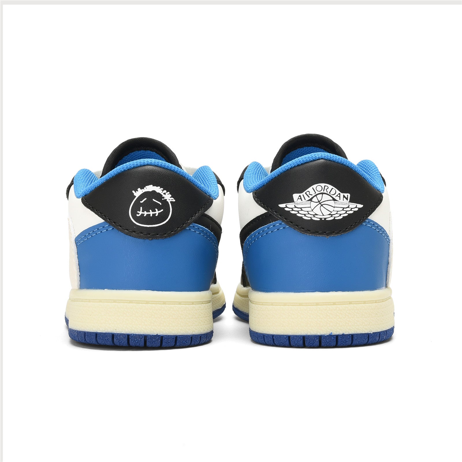 Qiaoyi low-top shoelaces" white, black, cream, blue"