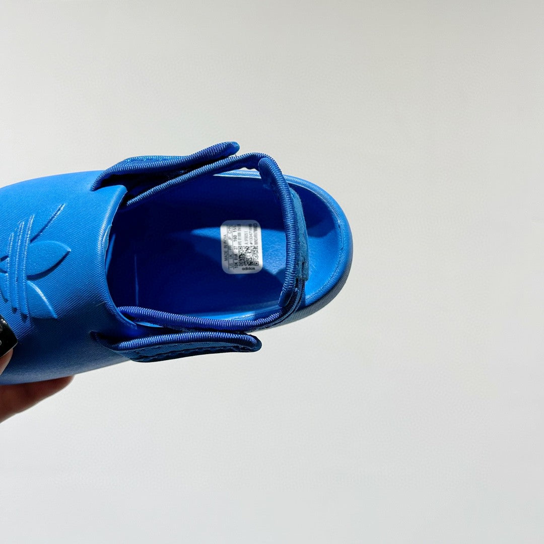 Adidas clover soft thick sole detachable two-wear children's sandals" dark blue"