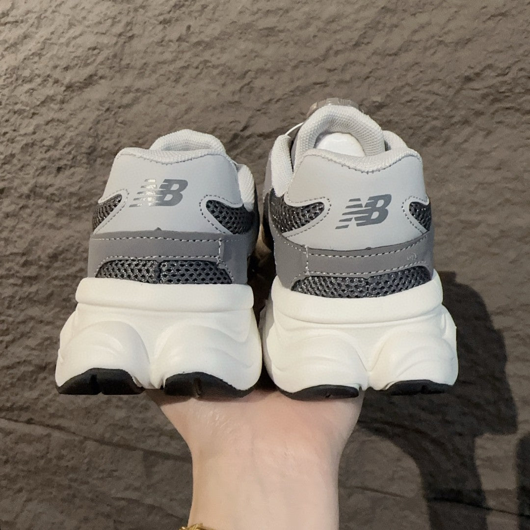 NB9060 rotating button children's shoes" gray"