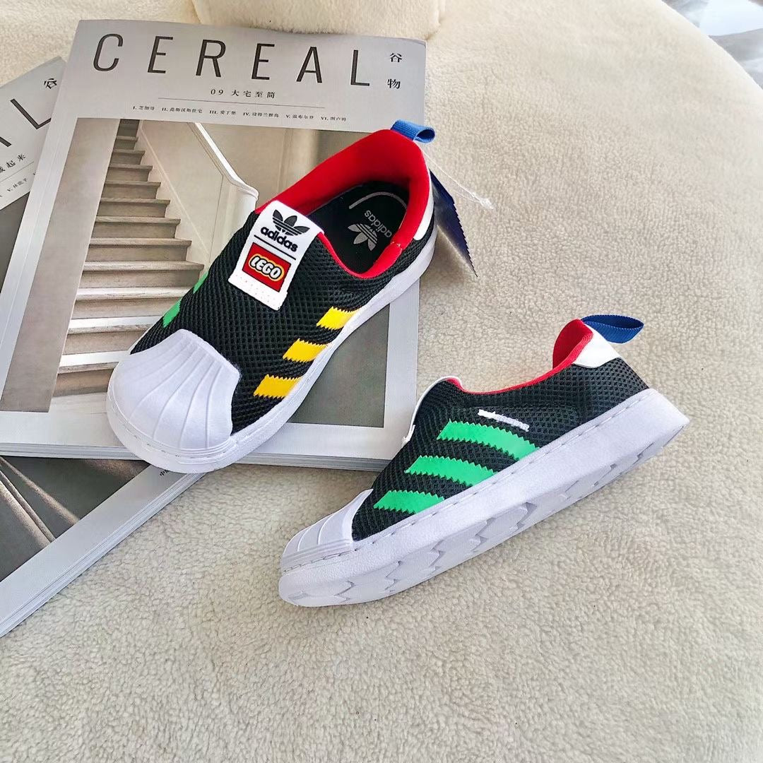 Adidas one-step soft mesh shoes for children" black"