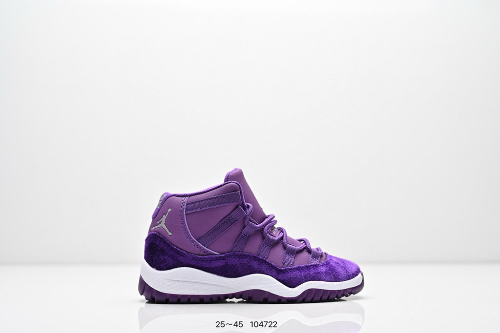 Joe 11 high-top high-quality children's shoes" basketball" purple"