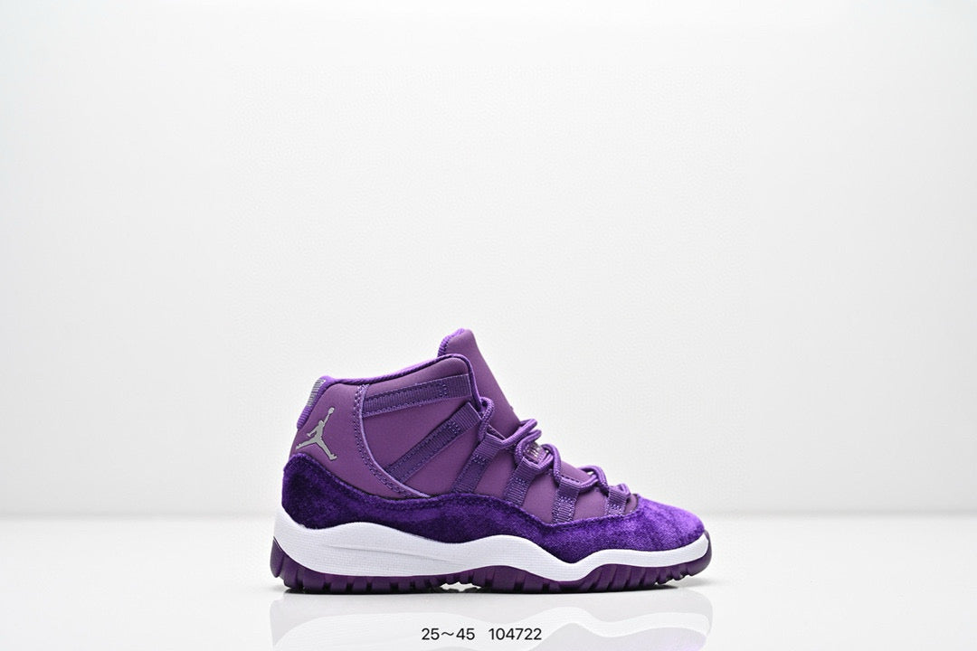 Joe 11 high-top high-quality children's shoes" basketball" purple"
