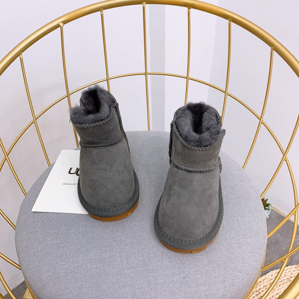 UGG Velcro Baby Shoes" gray"