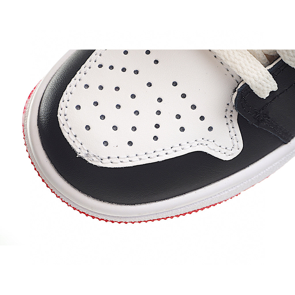 Joe 1 high top stitching joint model" white, black, red"