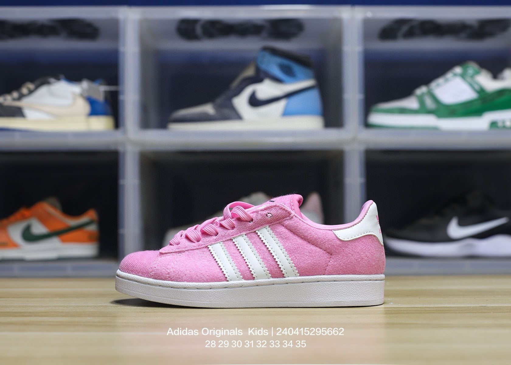Adidas clover pig leather sneakers " pink"
