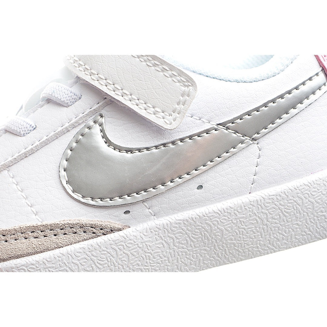 Trail Blazers Velcro Low-Top Kids Sneakers" white, gray"