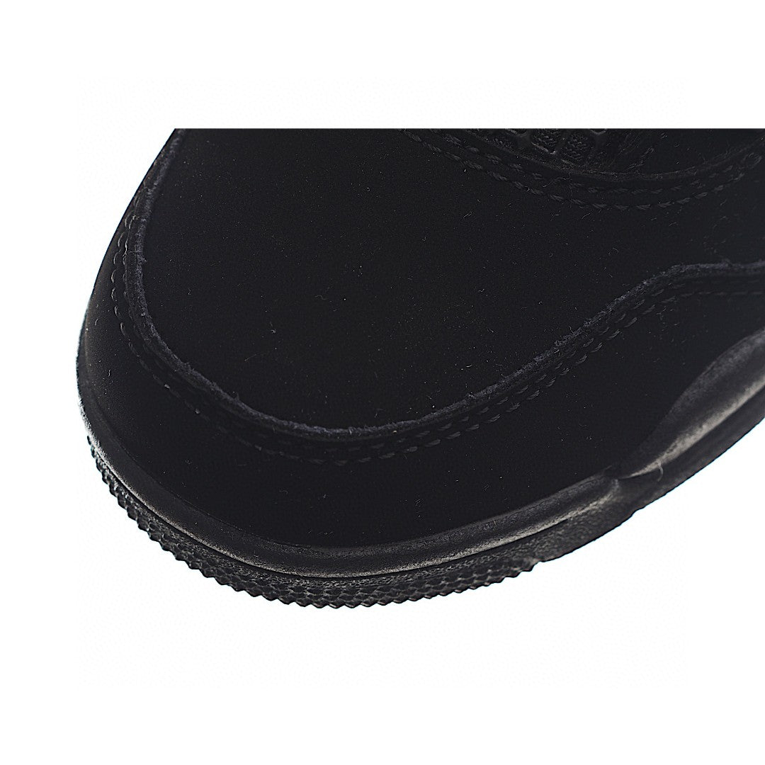 NK AJ 4th generation lace-up basketball air cushion children's shoes" black"