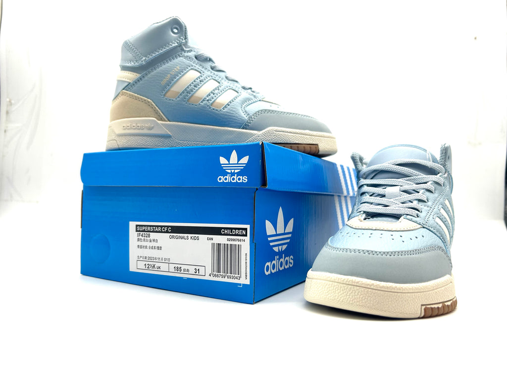 Adidas Trefoil Retro Basketball Shoes" sky blue"