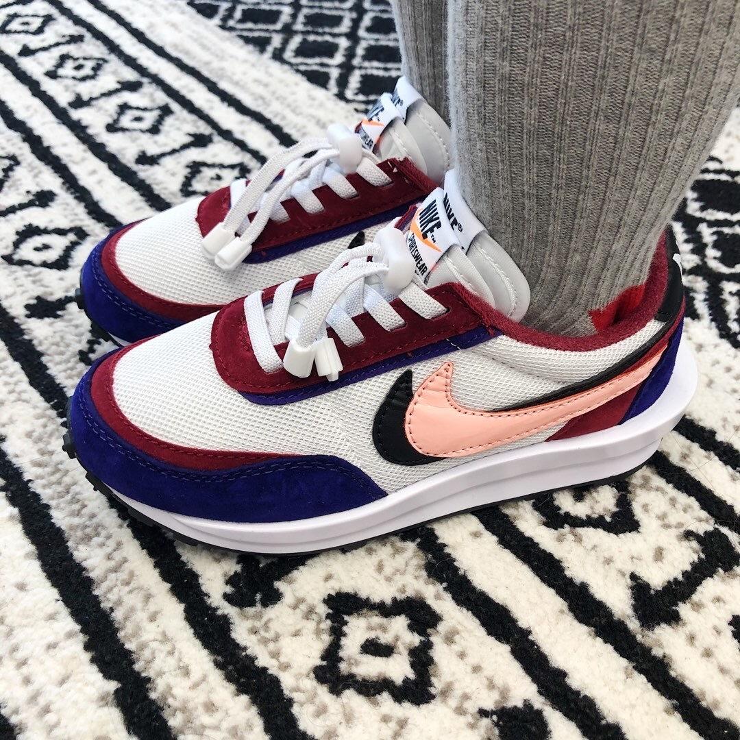 Nike Waffle Casual Jogging Shoes Deconstructed Double Hook