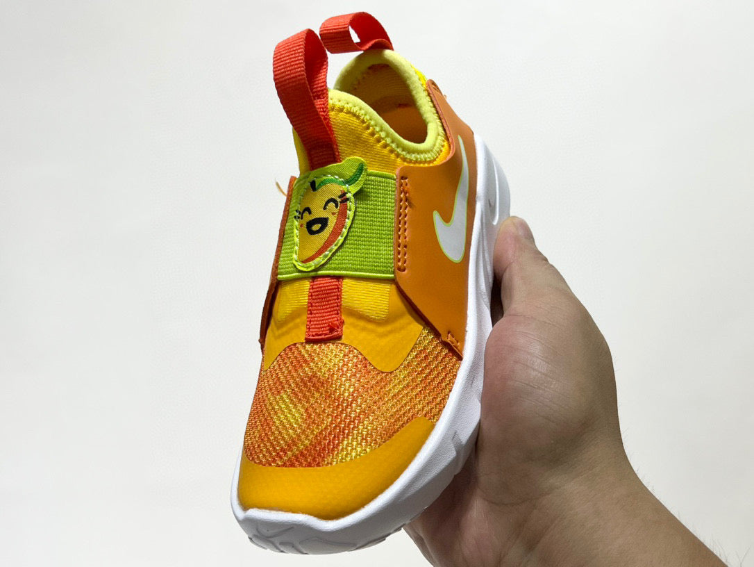Nike's new barefoot slip" Orange, yellow"