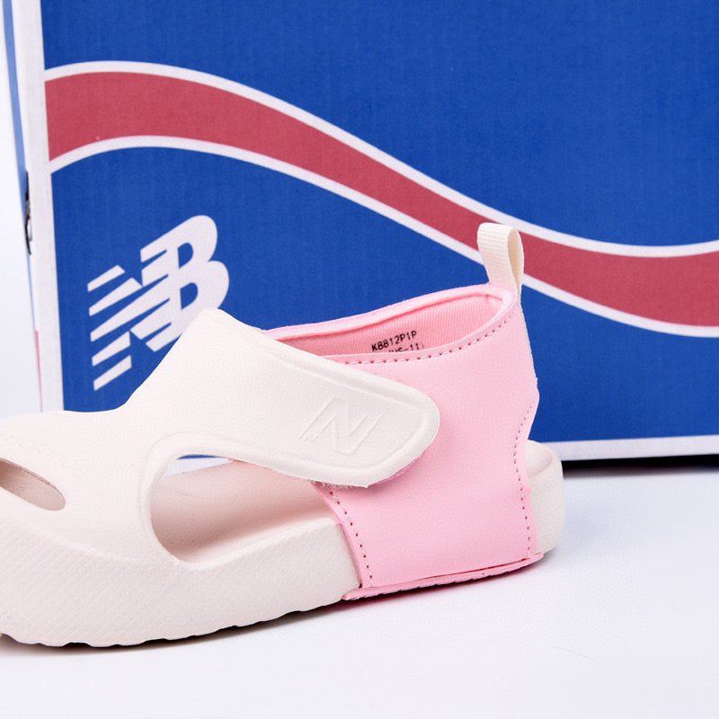 New NB closed toe sandals" pink"