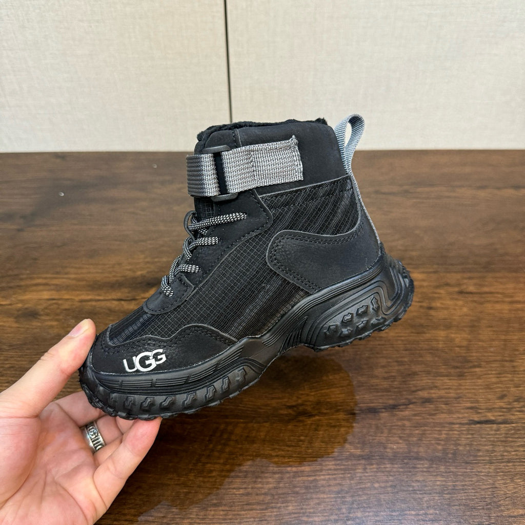 U-GG children's fleece boots" black"