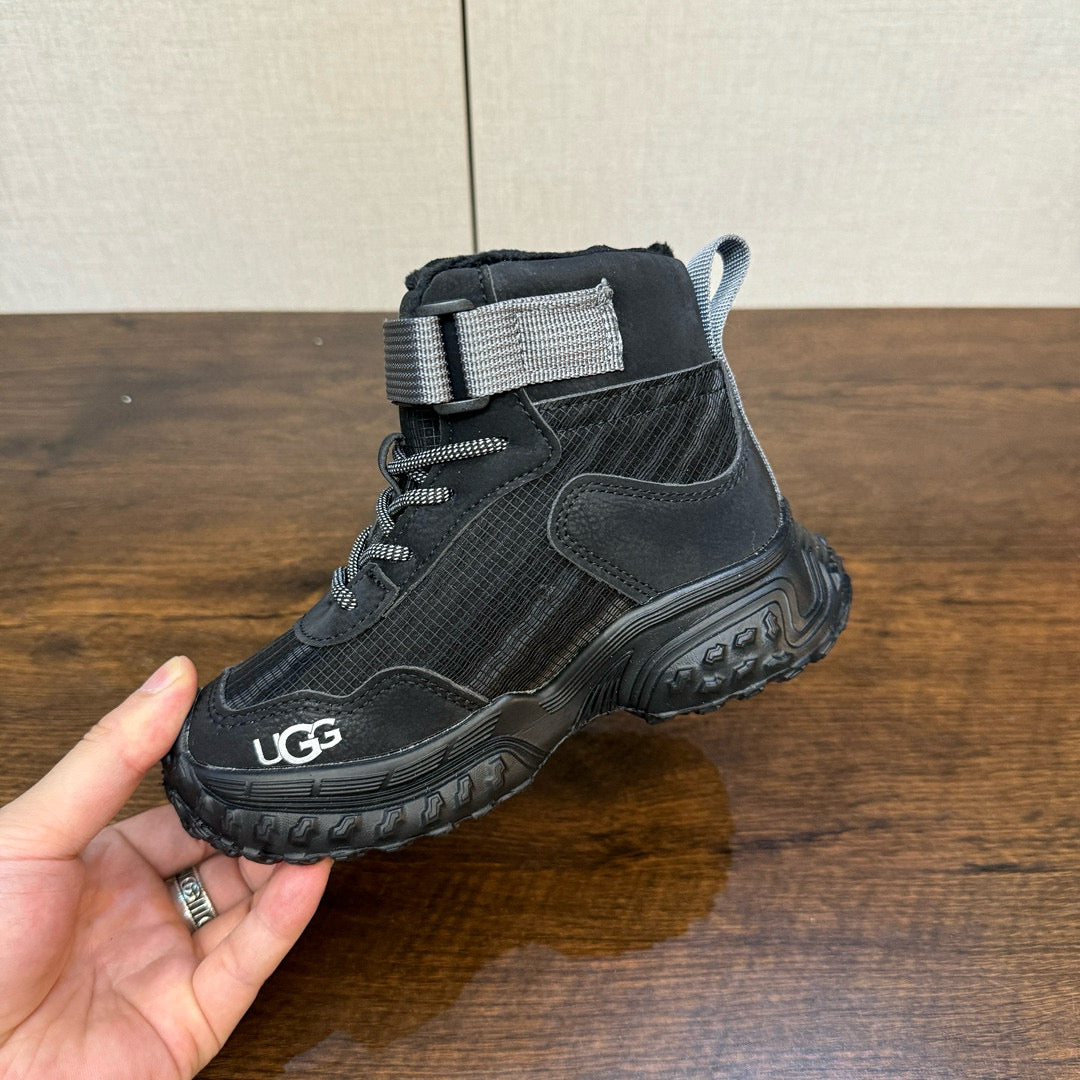 U-GG children's fleece boots" black"
