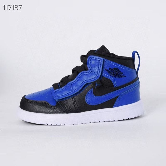 Jordan high top elastic band" black, blue"