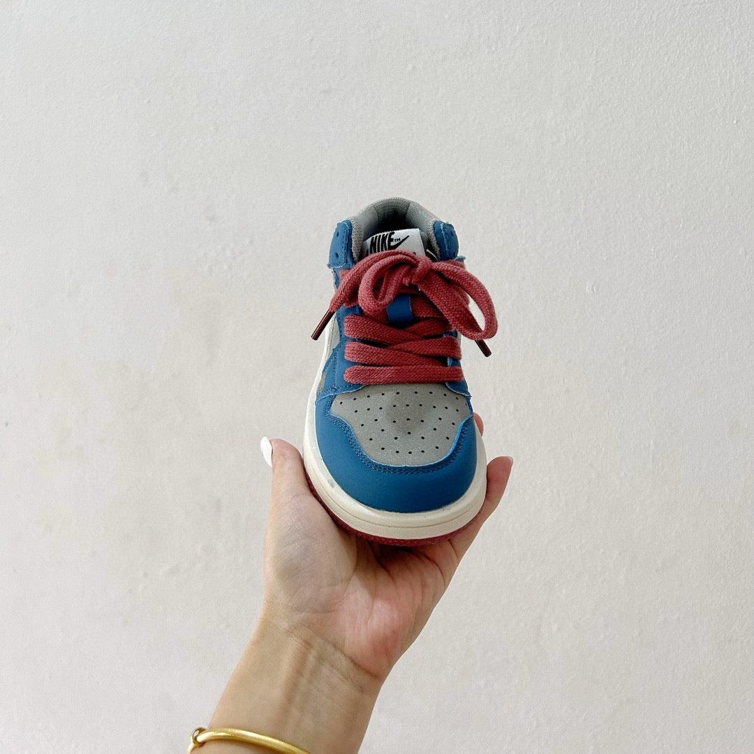 Joe 1 co-branded mid-cut children's shoes" blue"