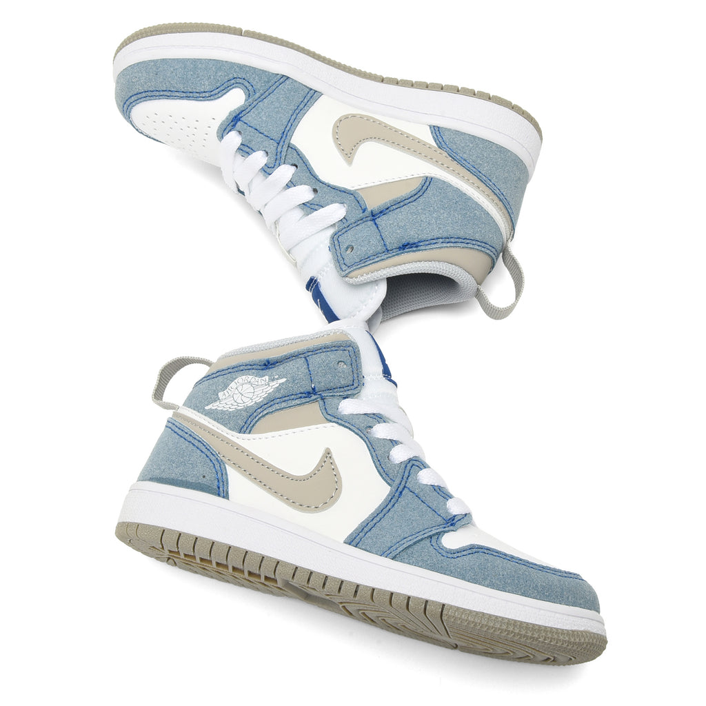 AJ-127" white, sky blue"