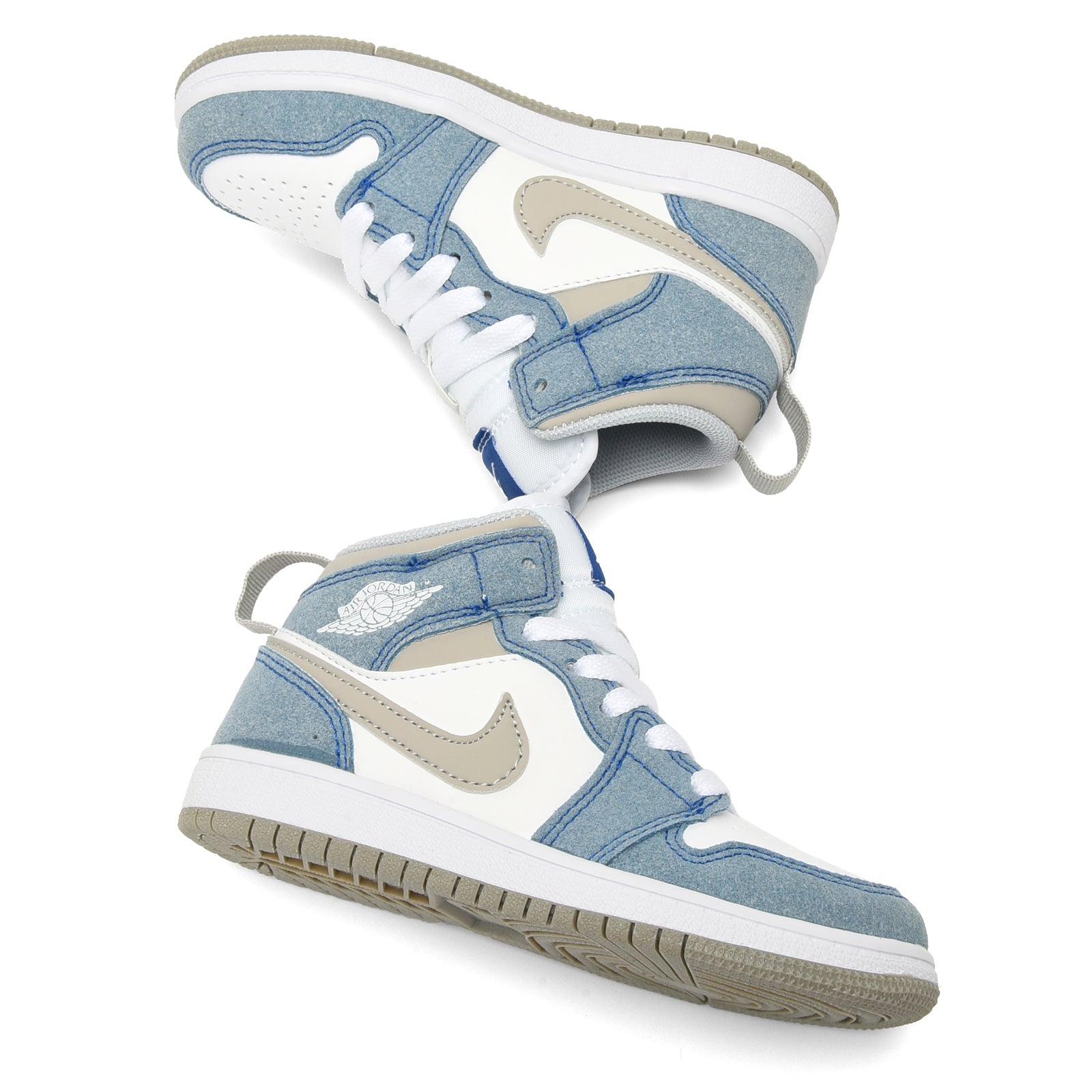 AJ-127" white, sky blue"