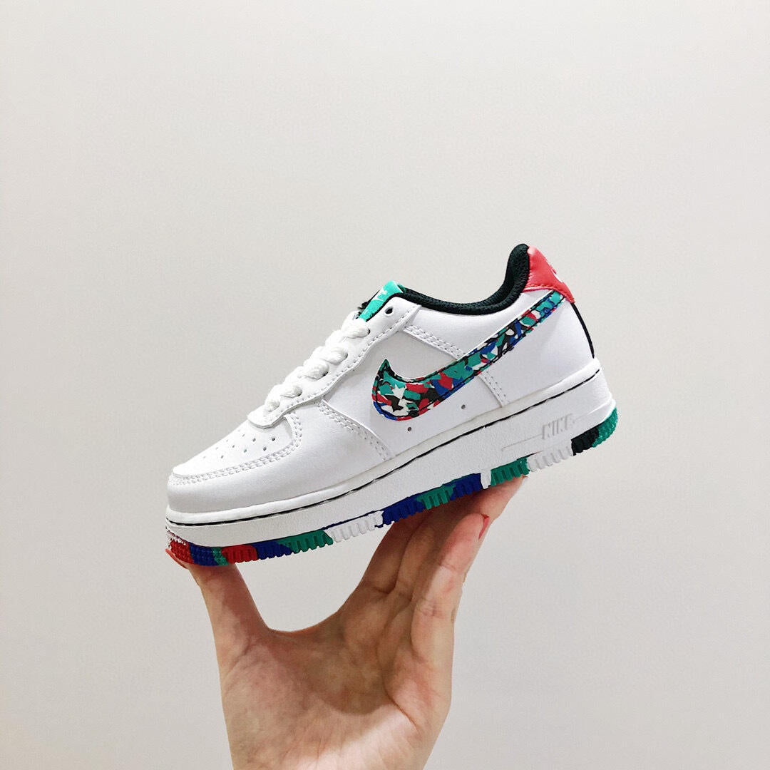 Air Force low-top lace-up sneakers" white"