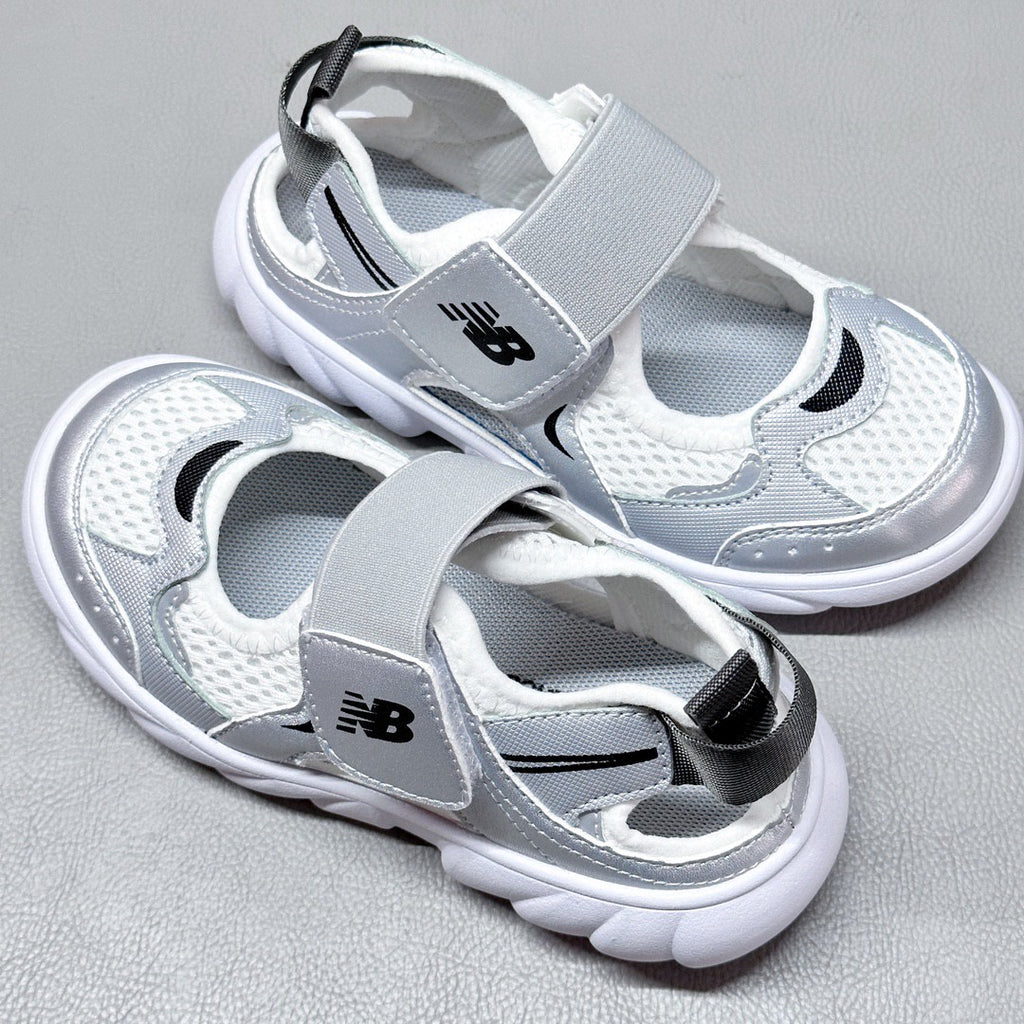 NB920 children's sandals children's beach sandals" white, silver"