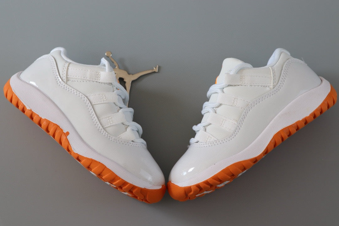 Joe 11 low-top children's shoes" white, orange"