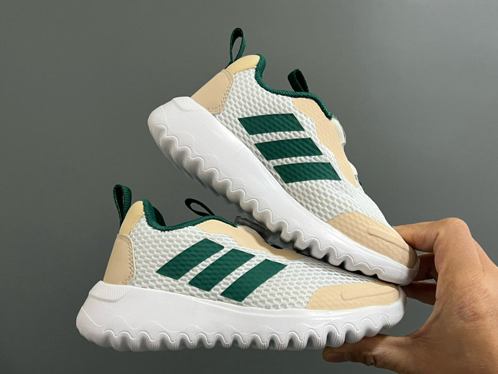 Adidas BOA lock 3 mesh shoes for children" white, olive green"