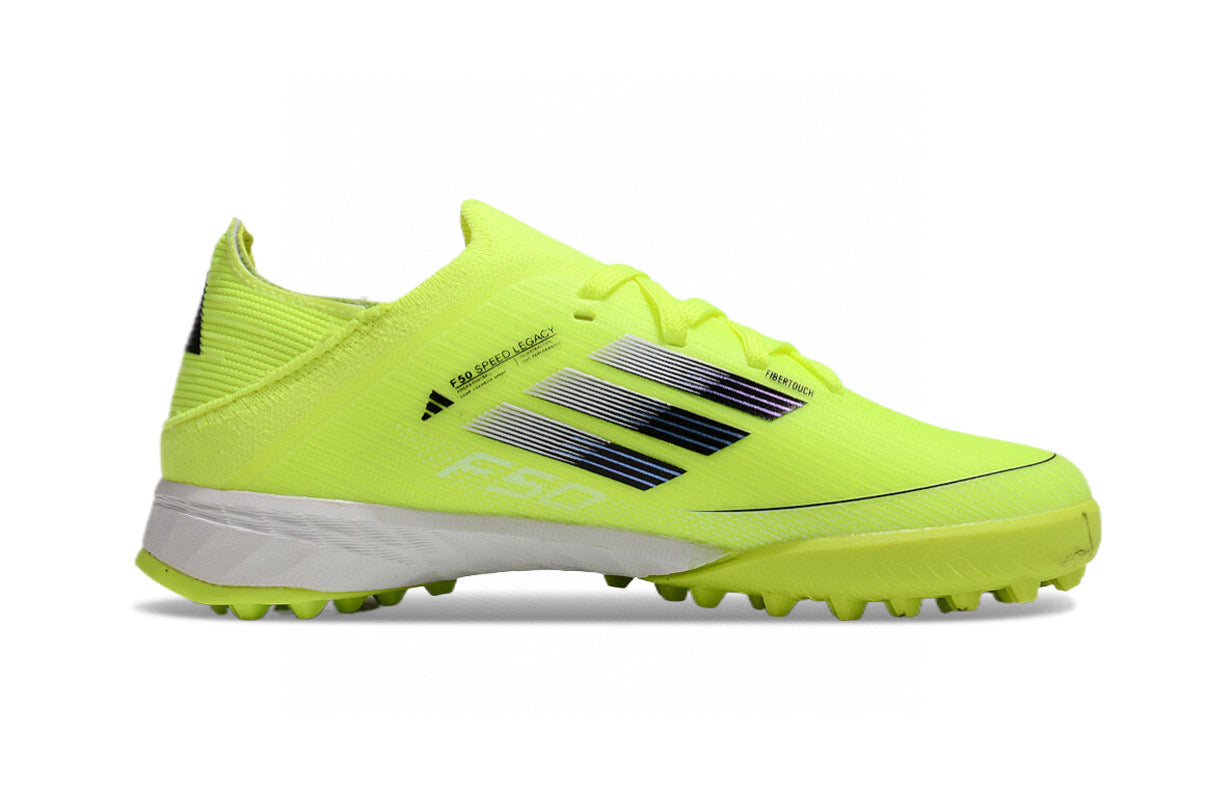 Adidas F50 knitted waterproof football shoes" light green"