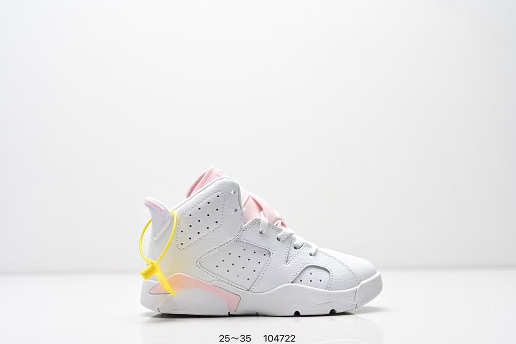 Joe 6 split leather children's shoes "white, pink"