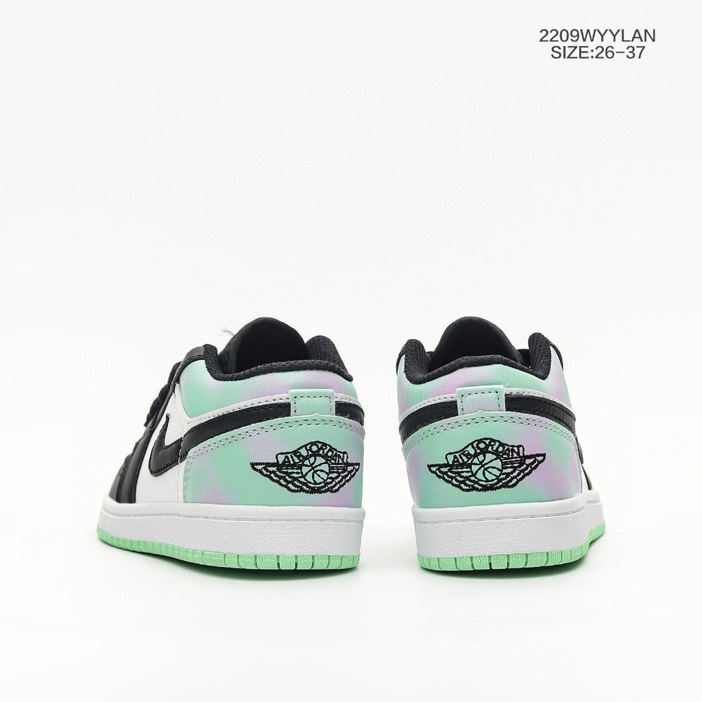 Jordan low-top hook series" white, black, green"