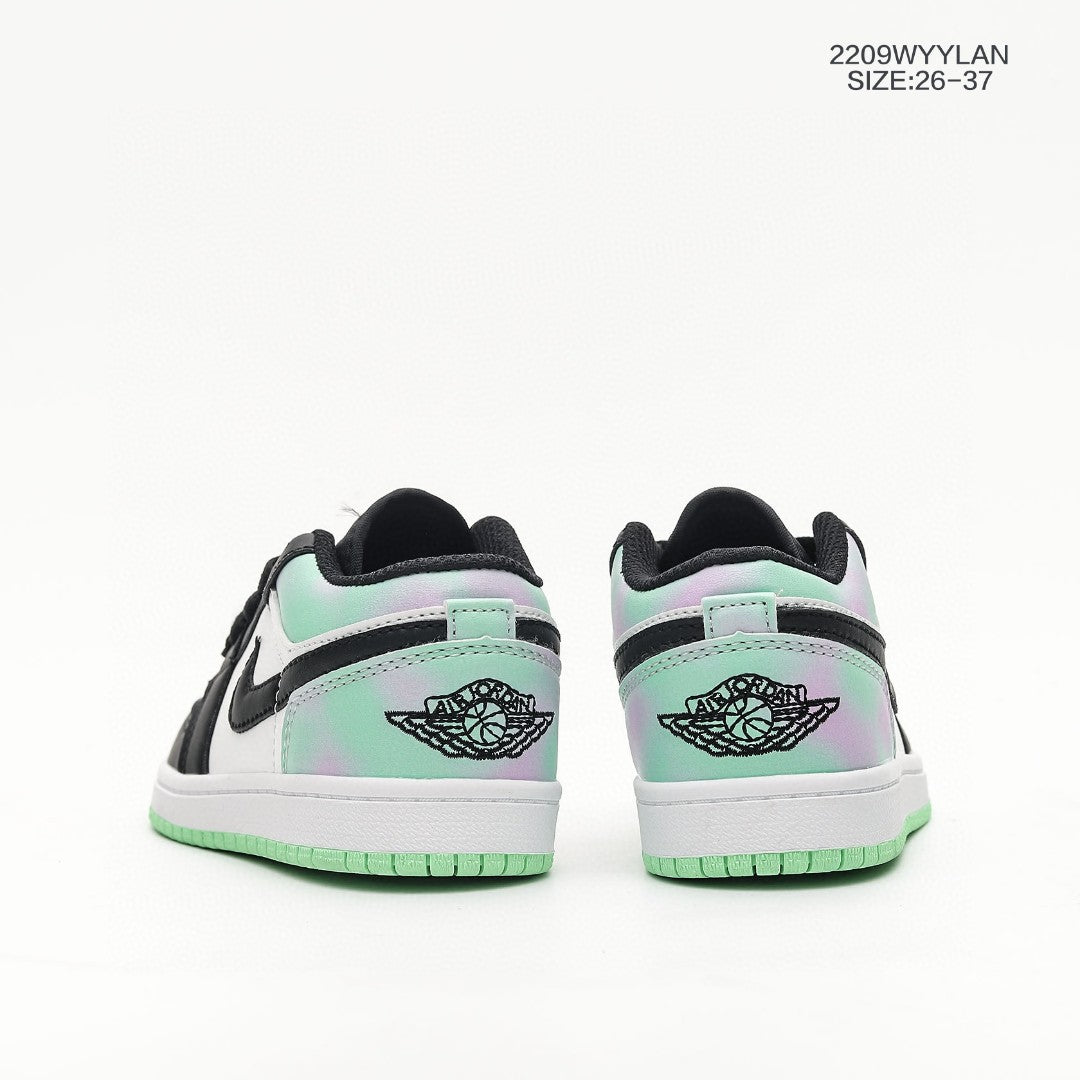 Jordan low-top hook series" white, black, green"